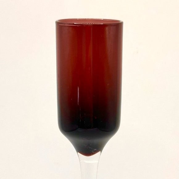 Artland Cordial Long Stem Flute Liqueur Glass Hand Blown 6” Tall Art Glass - Picture 2 of 2